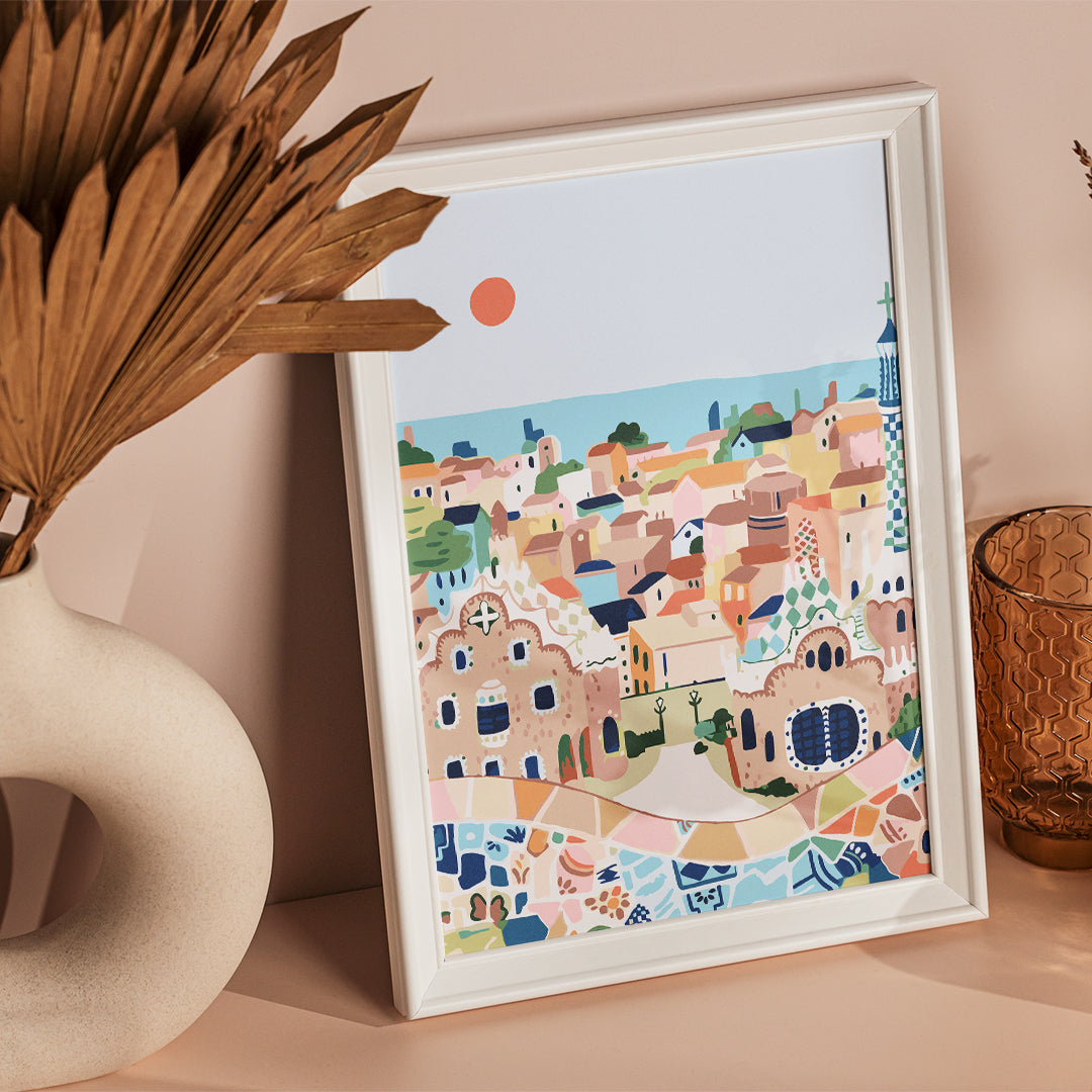 Peinture par numéros La fameuse Barcelone - kit La Vague Créative