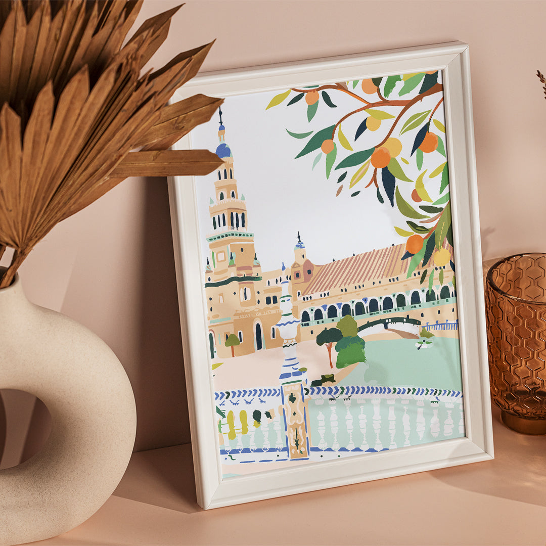 Peinture par numéros La Plaza de España - kit La Vague Créative