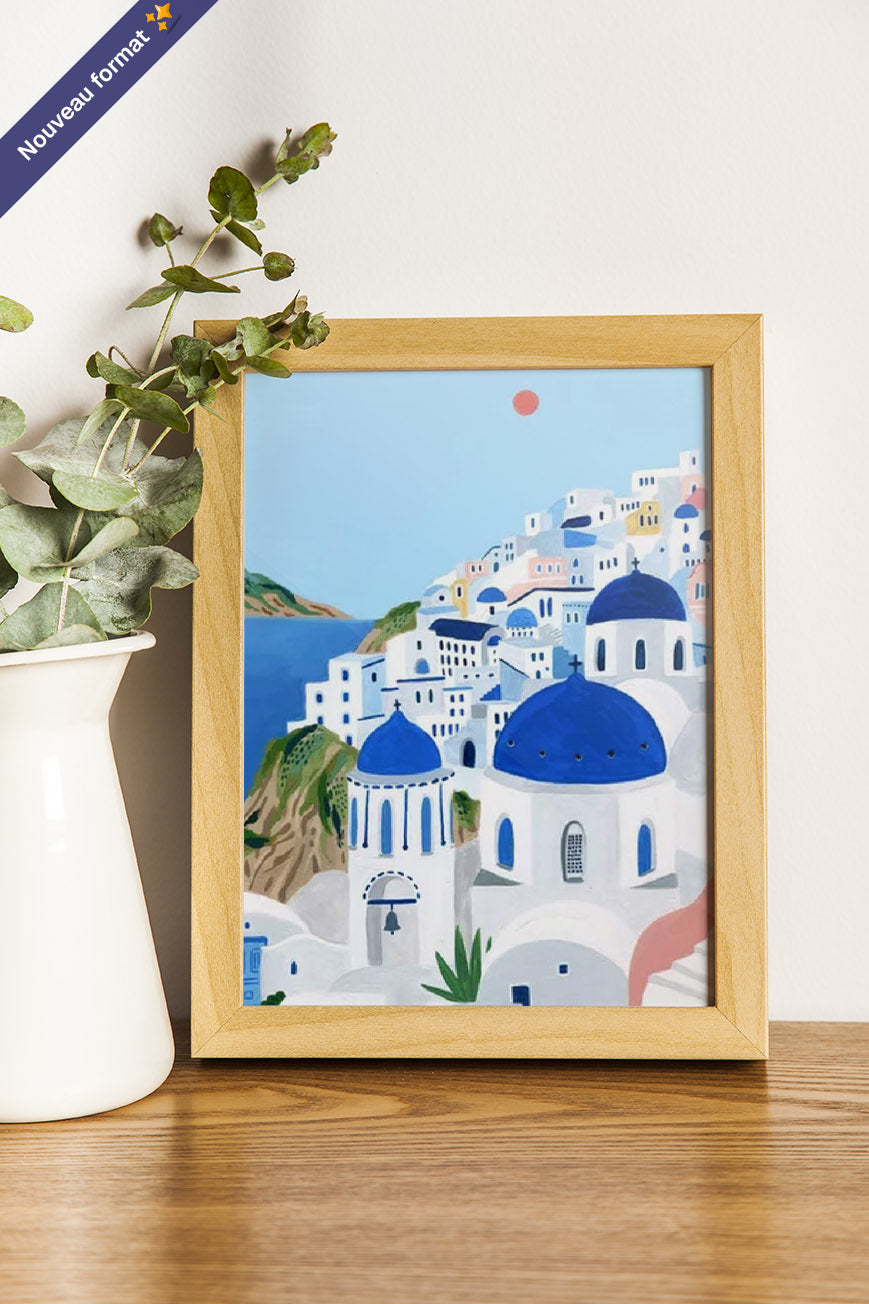 Au cœur de Santorin | Peinture sur numéros